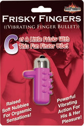 Frisky Fingers Purple Mini Vibrator for Discreet Adult Intimacy Purple BULLETS